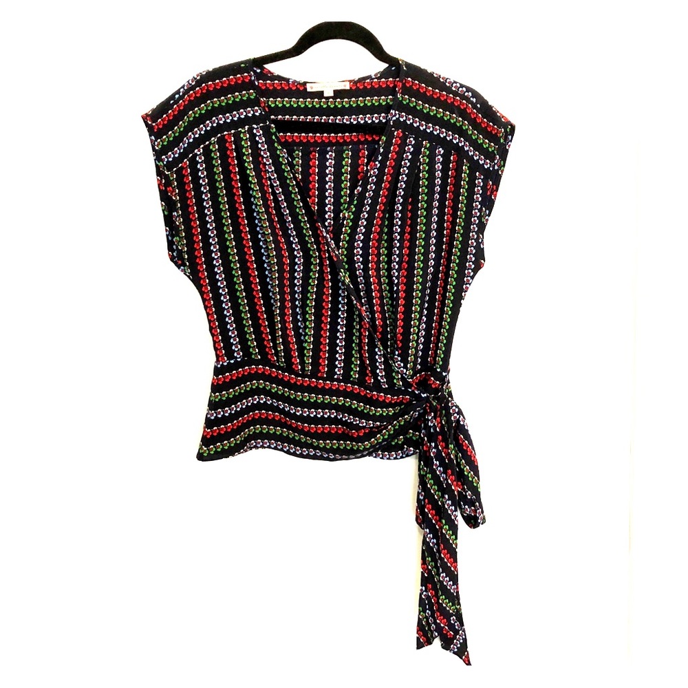 Nanette Lepore Wrap Top. 100% Silk.